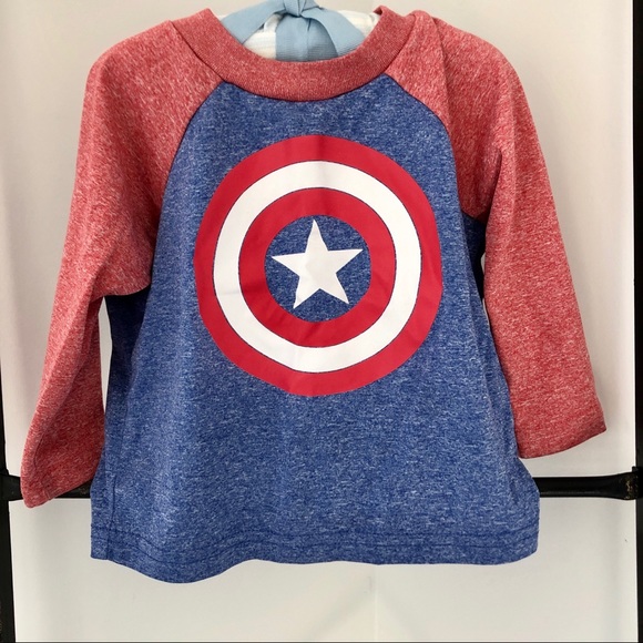 Marvel Other - Marvel Captain America Dri-fit Shirt - size 12M